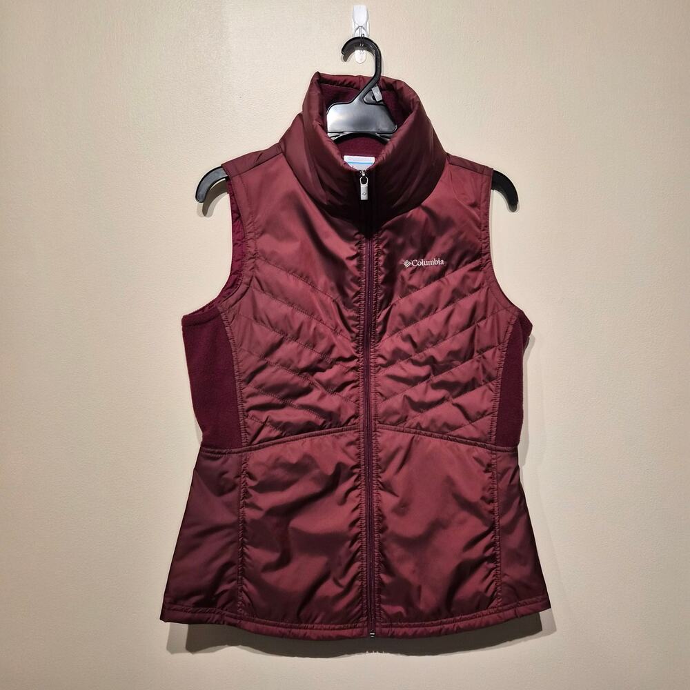 Columbia Small Burgundy Mix It Around II Vest Full Zip